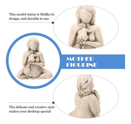 Estatua De Madre Hijo De Mesa, Figura De Madre Madre