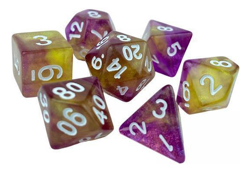 3 X 2x7x Juego De Dados Luminary Grabados Surtidos 3 Piezas