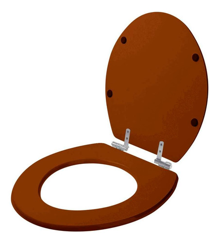 Assento Sanitário Soft Close Oval Caramelo Para Deca