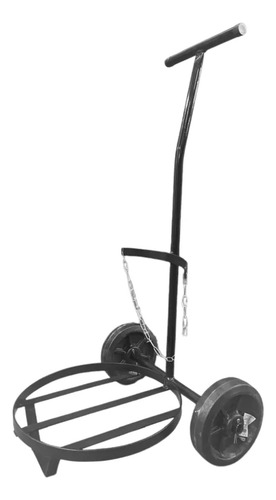 Carrinho Para Transporte De Tarro Latão De Leite Preto