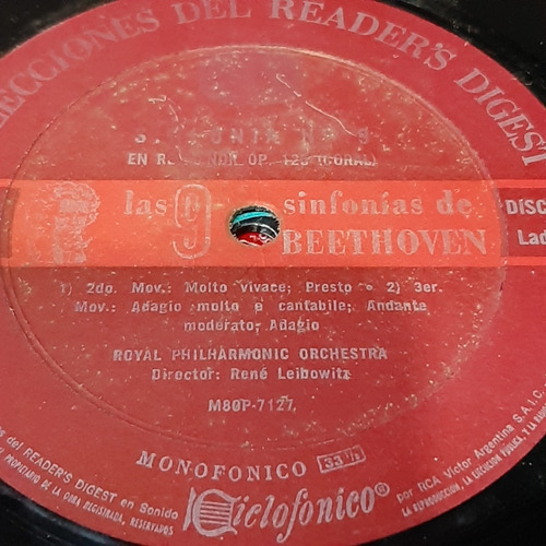 Sin Tapa Disco Rene Leibowitz Las 9 Sinfonias Beethoven Cl0