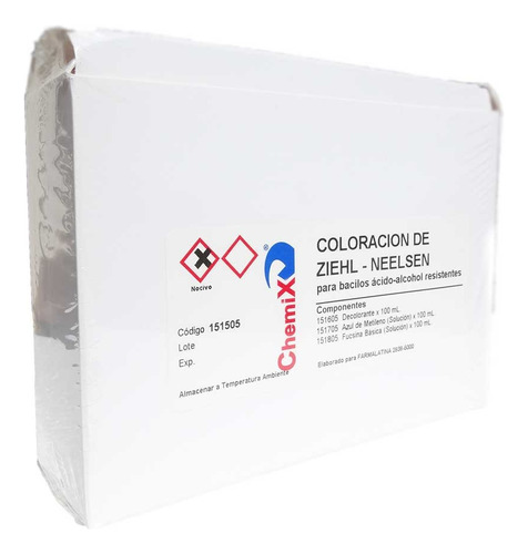 Kit Tincion Ziehl Neelsen 3x100 Ml Chemix