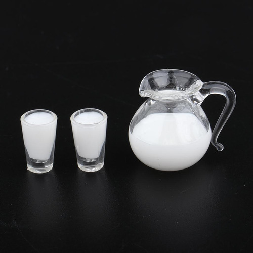 3 Juegos De Botellas Y Tazas De Bebidas En Miniatura Para
