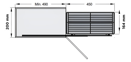 Canasto Extraible Especiero Cocina Bajo Mesada 20cm Eurohard