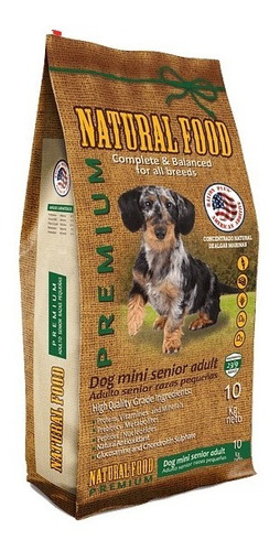 Natural Food Dog Mini Senior Adult 10kg