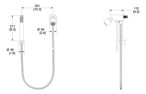 Regadera Manual Nuva Con Regadera Helvex Rm12-h101 Cromo
