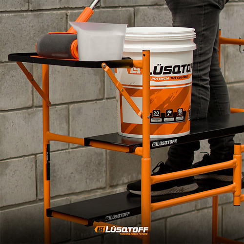 Mini Andamio Portatil 225 Kg Con Bandeja Lusqtoff