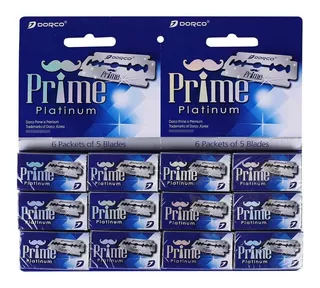 Hojas De Afeitar Filos Dorco Prime Blister X 12 Cajas Barber