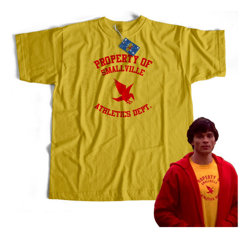 Remera Comics Property Smallville Athletics Dept Superman Tv