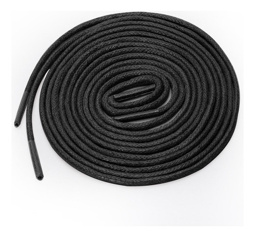 Agujeta Redonda Cordón Para Bota Negro 1.8m 4pcs