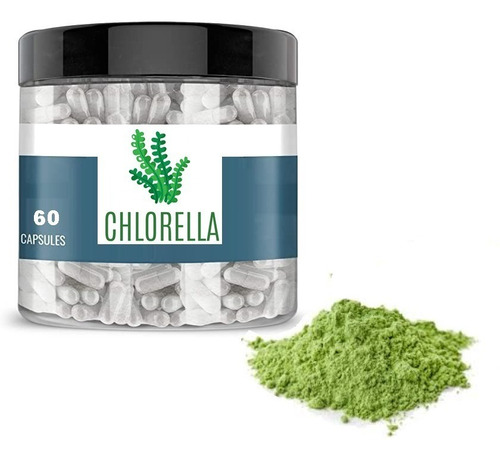Alga Chlorella (clorofila) En Capsulas 60 Caps. 500mg