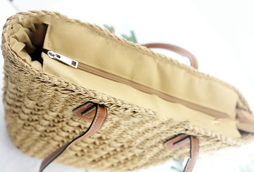 Bolso Hobo De Paja Para Mujer, Bolso De Hombro Tejido, Bolso
