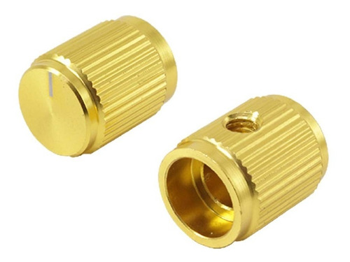 Knob Metalico Com Parafuso A-1316 Dourado (12,7x15,8x6,35mm)