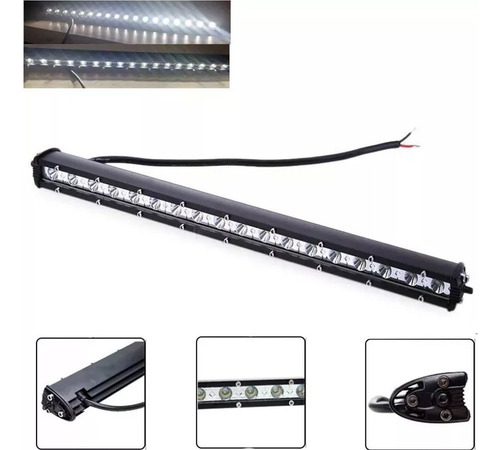 Barra Neblinero Led 54w Recta Slim 18 Led