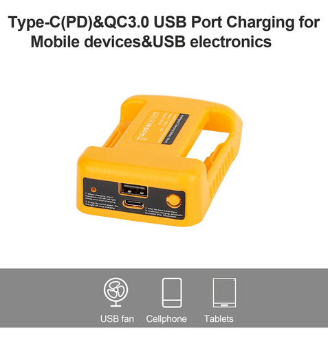 Adaptador De Cargador Usb Para Batería De Iones De Litio De