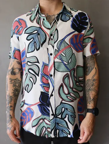 Camisa viscose floral deals masculina