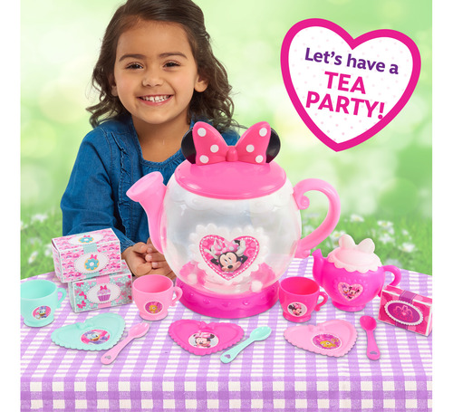 Mega Taza De Te Minnie Mouse Mimi Trastecitos Juego De Te
