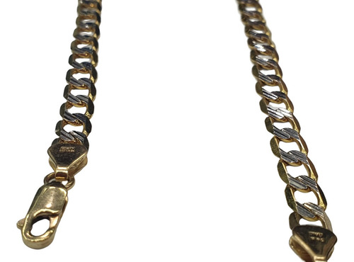 Cadenas Collares Para Hombre Oro 14k Cubana Diamantada