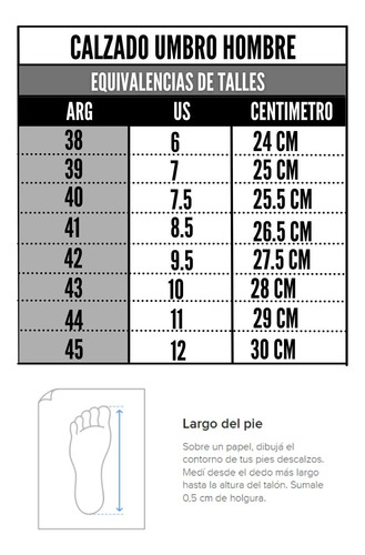 Botin Umbro Hombre U-01fb00161-472/rojaz