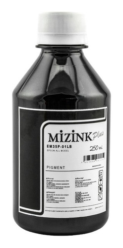 250 Ml De Tinta Pigmentada Mizink Para Epson Black - Em35p
