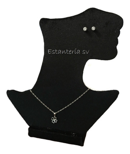 Exhibidor Cara Cuello, Collar Cadena Arete Aparador Joyería