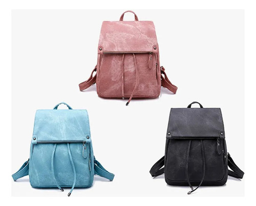 L Mochila Antirrobo De Viaje Informal Para Mujer Rosa