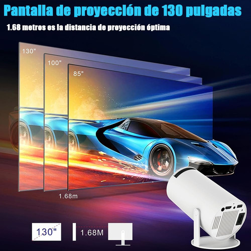 Mini Proyector Portátil Ultra Hd 200 Ansi/4k Wifi Bluetooth