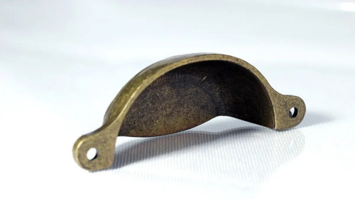 Imagen 4 de 7 de Tirador Manija Para Cajon Flor Metalico Herraje Cubeta