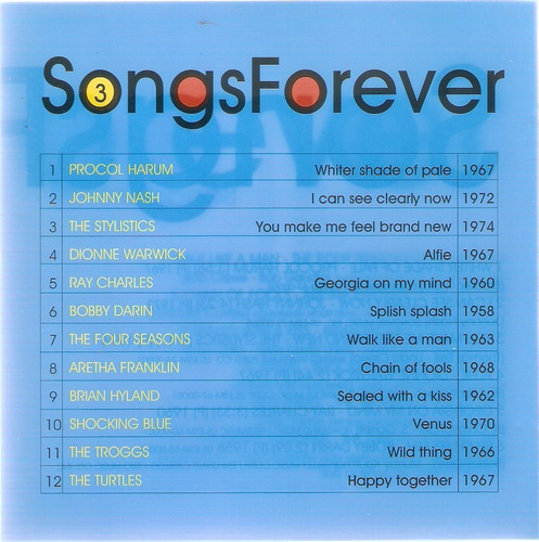 Cd Songs Forever - Procol Harum 