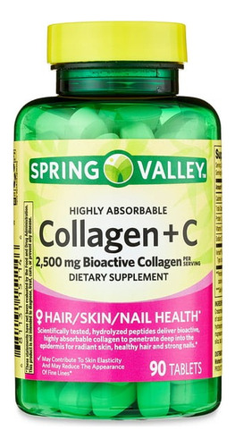 Colageno Bioactivo + Vitamina C 90 Tabletas Eg H45 Sabor Nd