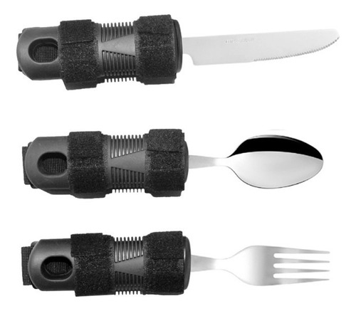 3pcs Utensilios Con Peso, Cuchara For Comer For Pacientes