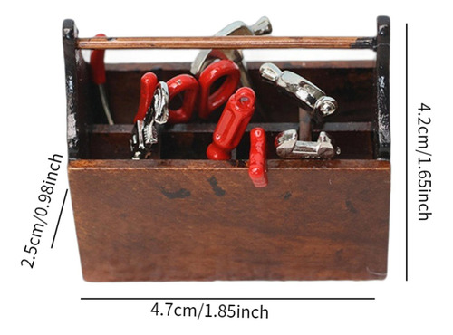 Caja De Herramientas De Reparación En Miniatura A Escala