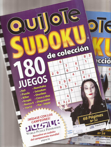 4 Revistas Sudoku Quijote Nuevas 68 Paginas