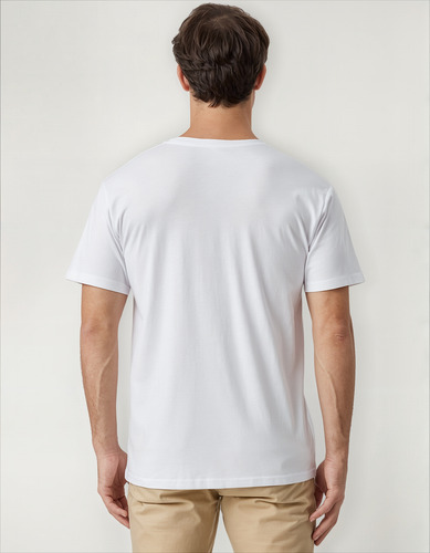 Playera Hombre Algodón Deportiva Con Bolsa Vestir Moda