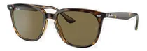 Comprar Anteojos De Sol Ray-ban Sol 4362 Standard, Diseño Carey Brillo \u002F Sepia 4 Con Marco De Acetato Color Carey Brillo, Lente Sepia 4 De Policarbonato, Varilla Carey Brillo De Acetato