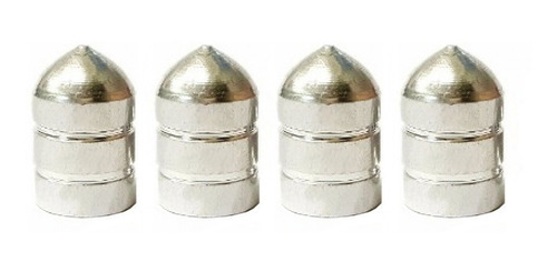 Imagem 2 de 3 de Kit Com 04 Tampas Válvula Para Camara De Bike Moto Carro