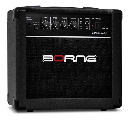 Cubo Amplificador Borne Strike G30 Guitarra 15 Rms 110/220 V