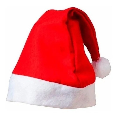 Gorro Papa Noel X 12 Unidades -navidad -fiestas- Santa -paño