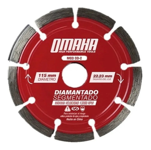 Disco Corte Diamantado Segmentado Omaha 115 X 22 Mm 