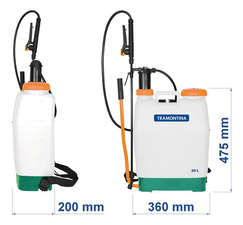 Pulverizador Fumigador Mochila Manual 20 Litros Tramontina