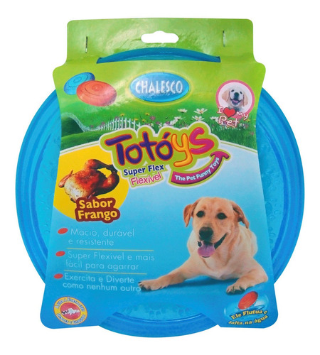 Brinquedo Frisbee Disco Cães Flex Sabor Frango - Chalesco