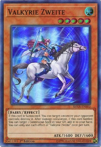 Valquiria-zweite Super Raro Yugioh