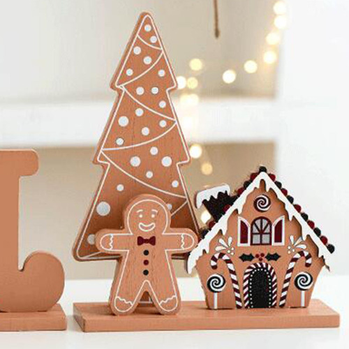 Decoración Navideña De Mesa De Árbol De 19 X 6 X 23 Cm