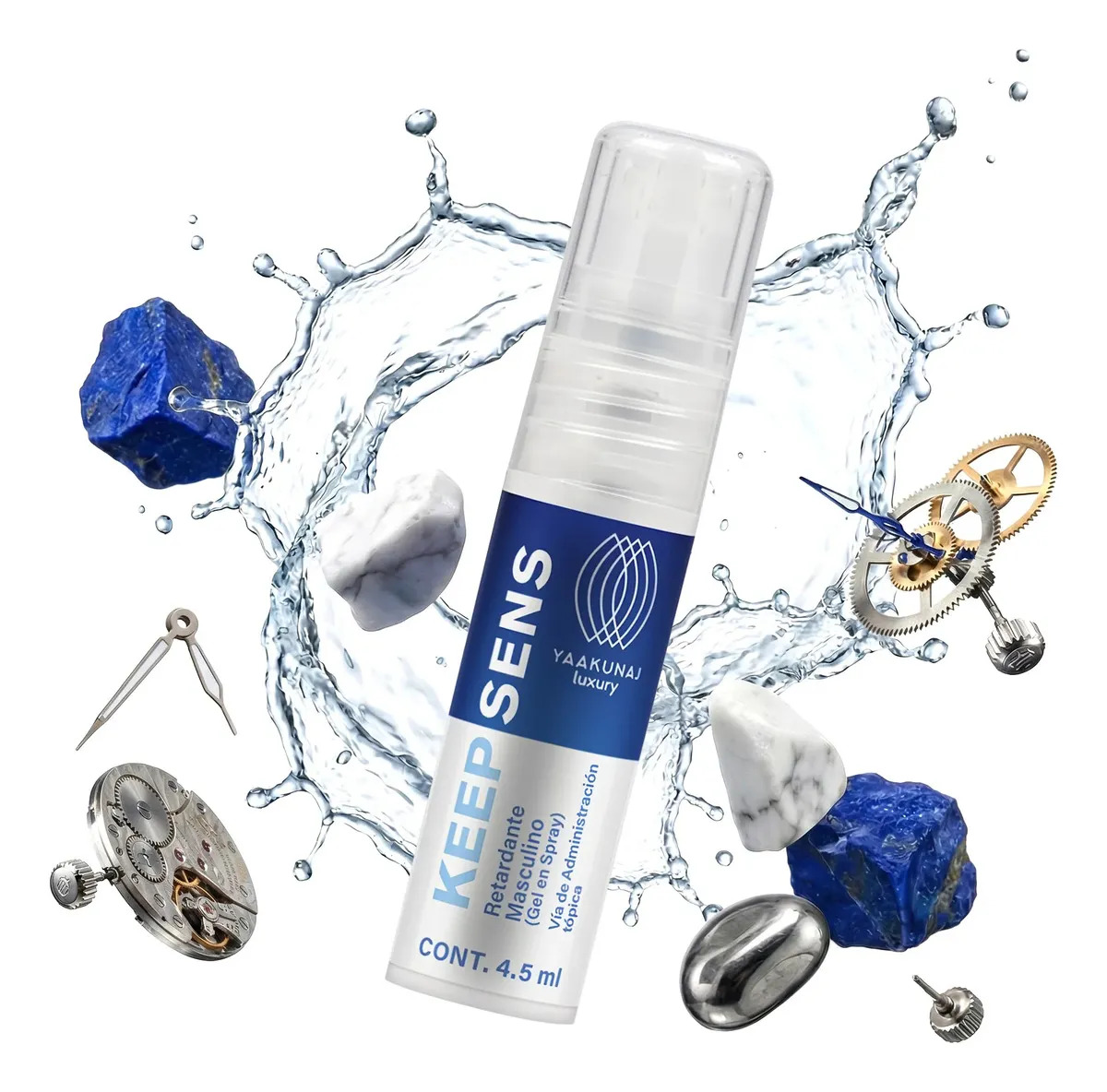 Retardante Masculino en Spray Keep Sens 4.5ml | Control, Rendimiento y Disminución de Sensibilidad | Fórmula con Raíz de Oro y Botánicos Naturales | Uso Externo, Práctico y Discret