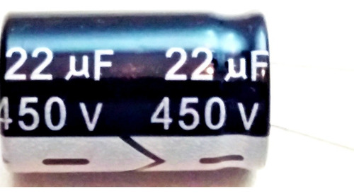 Capacitor Eletrolítico 22uf X 450v 105° Kit Com 10 Peças