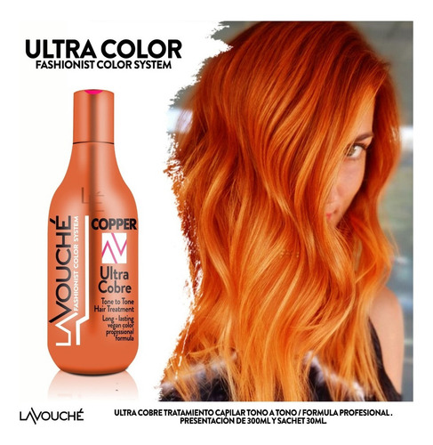 Tratamiento Matizante Crema Lavouche Ultra Cobre 300ml Prof