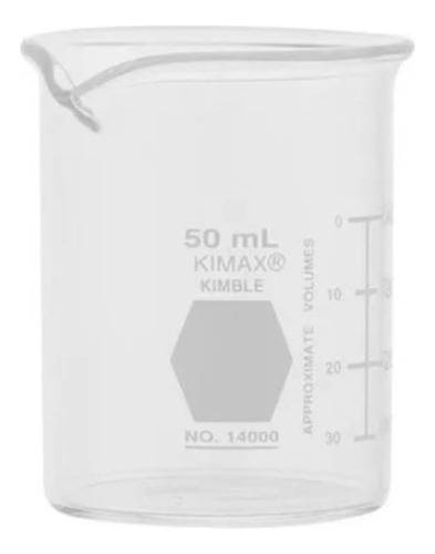 Vaso Precipitado De Vidrio 50ml Kimax