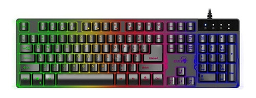 Teclado Genius Gx Scorpion K8 Gaming Rgb Led Usb Black