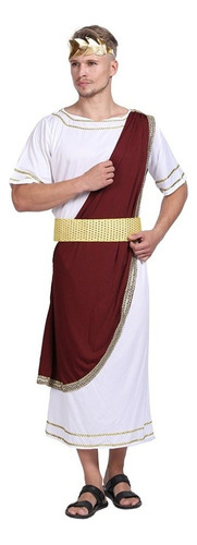 Disfraz Griego Masculino Toga Caesar Adulto Halloween 2024