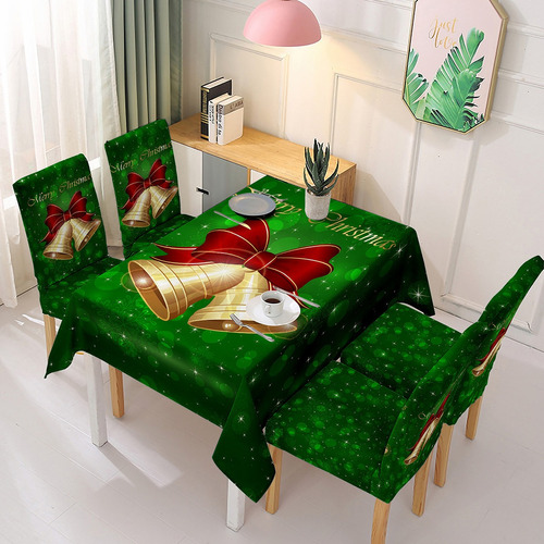 Juego De Mantel Y Silla Navideño 3d For Parejas En Casa